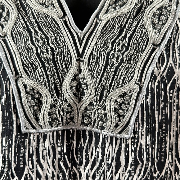 Diane Von Furstenberg Lexie 100% Silk Embroidered Dress, 4 - Picture 9 of 13